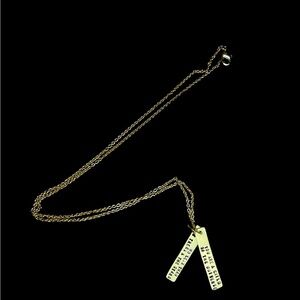 Gold necklace YOU ARE A CHILD OF THE UNIVERSE NO LESS THAN THE TREES & THE STARS